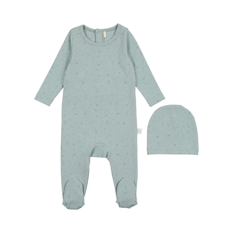 Pouf Cloud Print Footie