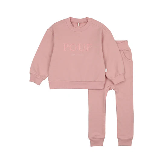 Pouf Sweatsuit Pink