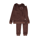 Pouf Logo Velour Pjs - Brown