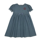 Pouf Denim Dress