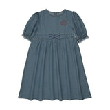 Pouf Denim Dress