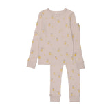 Pouf Lemon Print Pajama - Pink