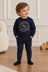 Minilli Stamp Sweatshirt Set
