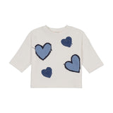 Teela Hearts Heart Denim Top