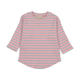 Teela Mauve Stripe Ribbed Tee
