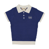 Teela Cobalt/White Knit Boy Sweater