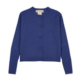 Teela Blue Ribbed Cardigan