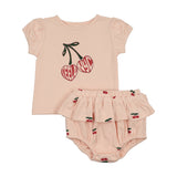 Teela Pink Cherries Baby Girl Set