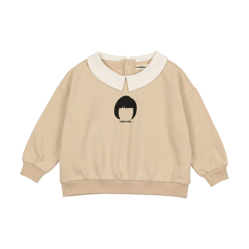 Urbani Baby Collared Girl Sweatshirt
