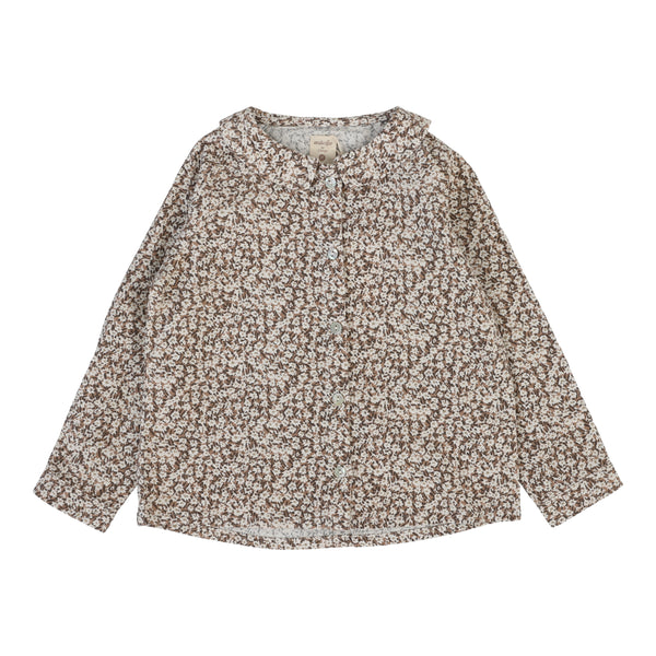 Analogie Daisy Floral Blouse - Dusty Pink